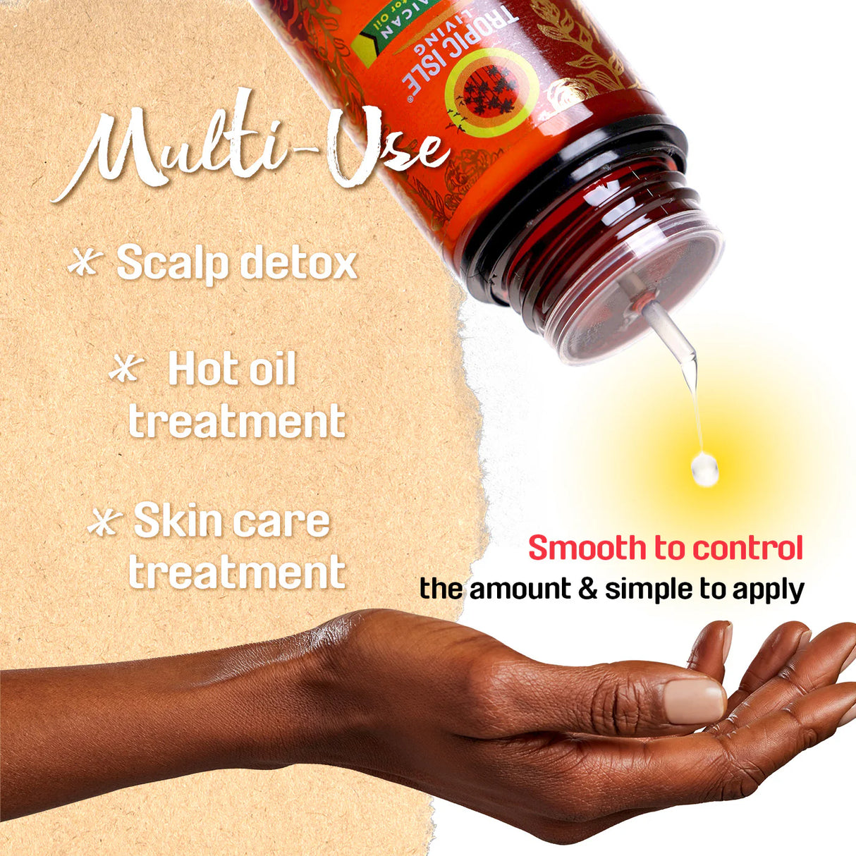 Tropic Isle Smooth Hair & Scalp Oil – 4oz