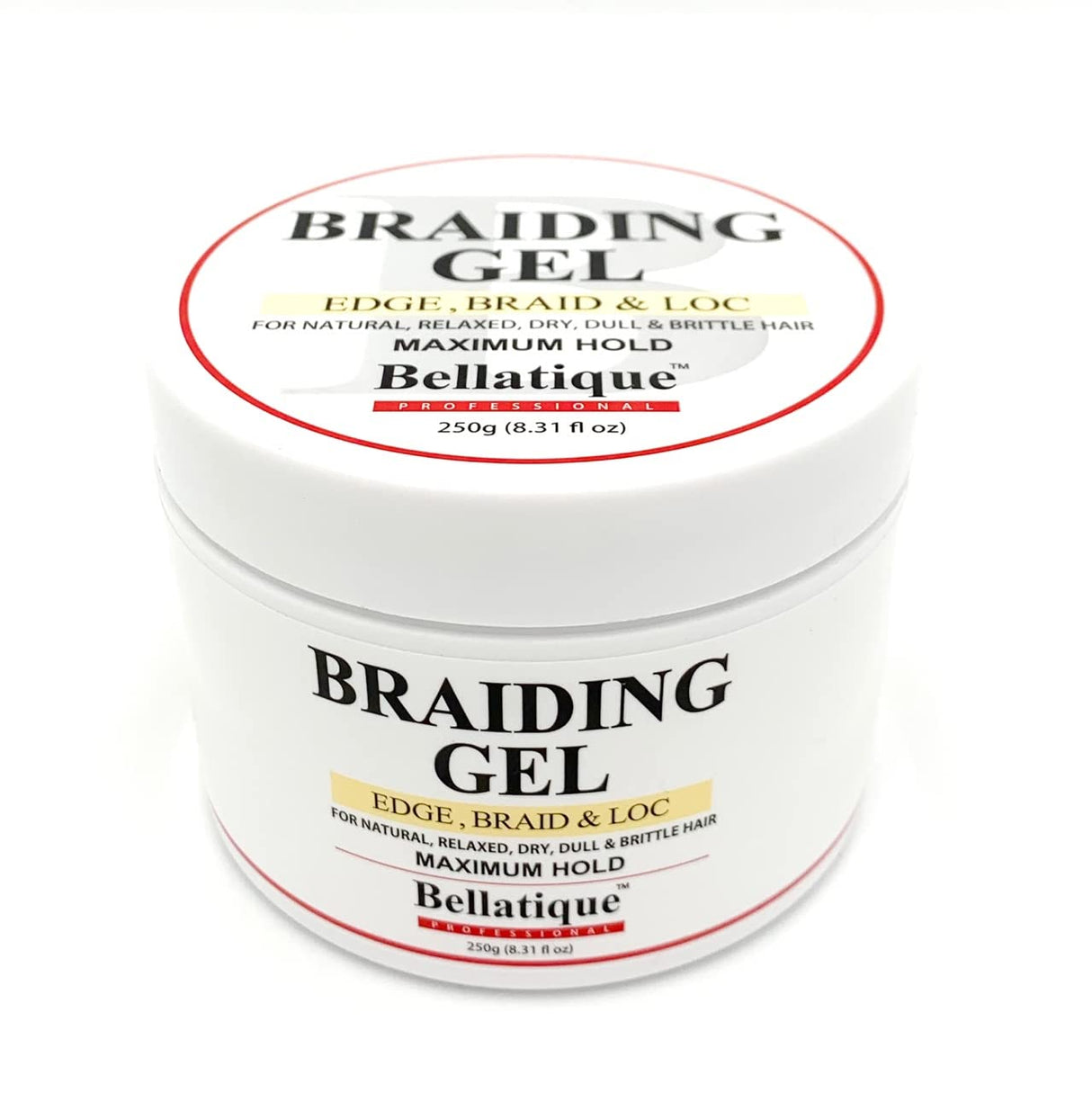 Bellatique Professional Edge, Braid & Loc Maximum Hold Braiding Gel