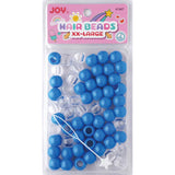 Joy Jewelry Neon Pink Round Plastic Hair Beads