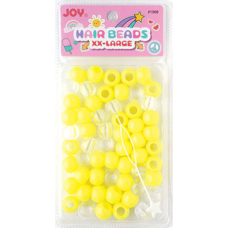 Joy Jewelry Neon Pink Round Plastic Hair Beads
