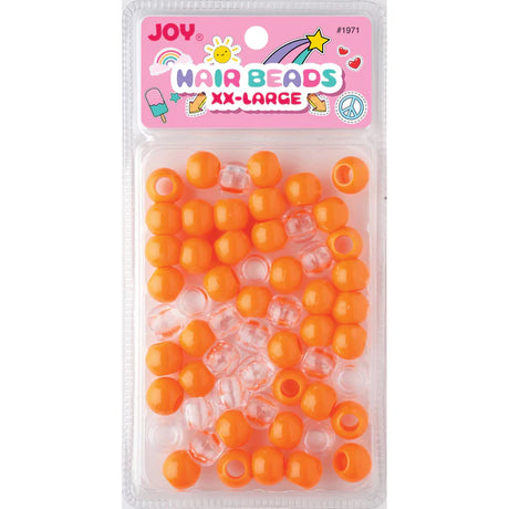 Joy Jewelry Neon Pink Round Plastic Hair Beads
