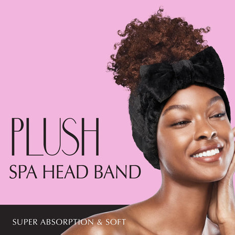 RED BY KISS Plush Spa Headband Soft & Stretchy