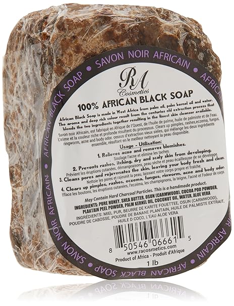 100% Natural African Black Soap, African black soap bar, 1 lb black soap, natural skincare soap, gentle cleansing soap, exfoliating soap bar, acne reducing soap, blemish control soap, chemical free soap, face and body soap, nourishing soap bar, smooth skin soap, traditional African soap, moisturizing black soap, sensitive skin soap