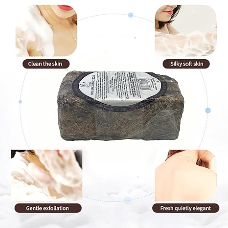 100% Natural African Black Soap, African black soap bar, 1 lb black soap, natural skincare soap, gentle cleansing soap, exfoliating soap bar, acne reducing soap, blemish control soap, chemical free soap, face and body soap, nourishing soap bar, smooth skin soap, traditional African soap, moisturizing black soap, sensitive skin soap
