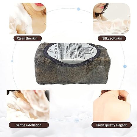 100% Natural African Black Soap, African black soap bar, 1 lb black soap, natural skincare soap, gentle cleansing soap, exfoliating soap bar, acne reducing soap, blemish control soap, chemical free soap, face and body soap, nourishing soap bar, smooth skin soap, traditional African soap, moisturizing black soap, sensitive skin soap