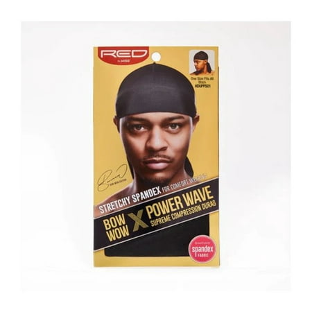KISS Red Power Wave Silky Bow Wow Spandex Durag