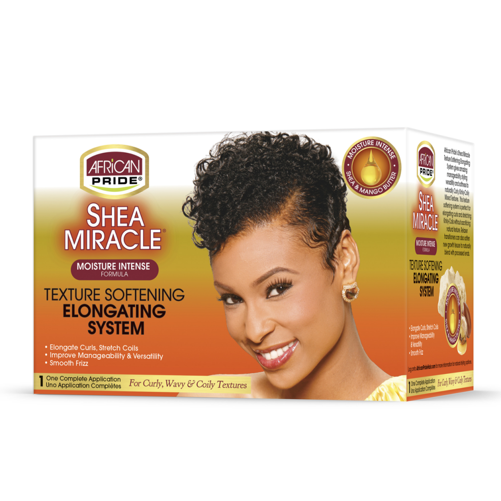 African Pride Moisture Intense Shea Butter Miracle Softening System Kit