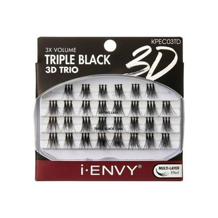 IEnvy By KISS Tapered Wispy 3D Collection Glam False Eyelashes