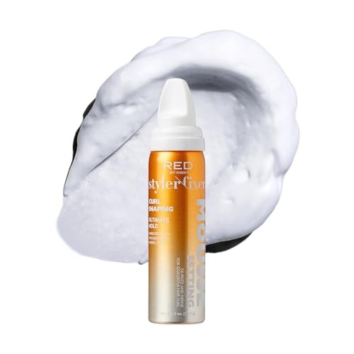 Red by Kiss Styler Fixer Curl Shaping Mousse Ultimate Hold 2oz