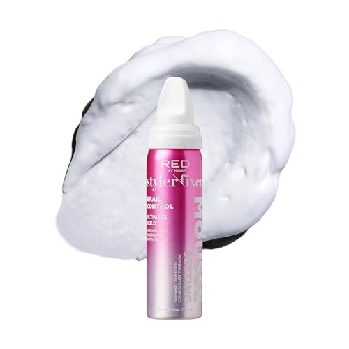 Red by Kiss Styler Fixer Braid Control Mousse Frizz Free Finish