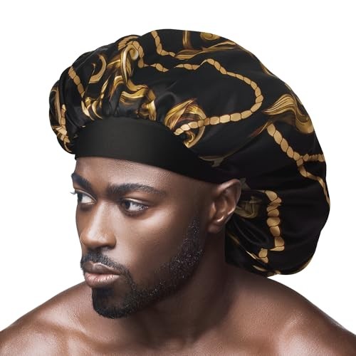 Red by Kiss Men's Silky Satin Wide Edge Bonnet