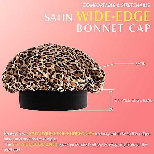 BEAUTY TOWN WIDE EDGE SATIN BONNET