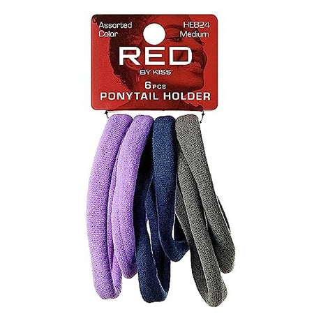 RED BY KISS Ponytail Holder 6 Pack