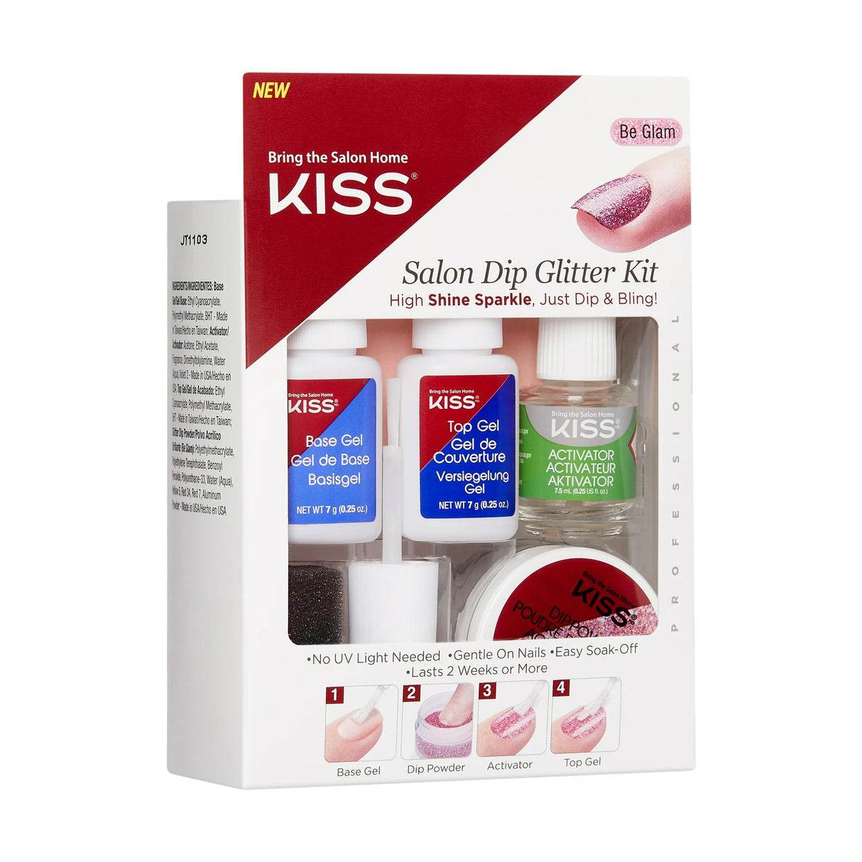 KISS Salon Dip Glitter Kit (KSDG01)