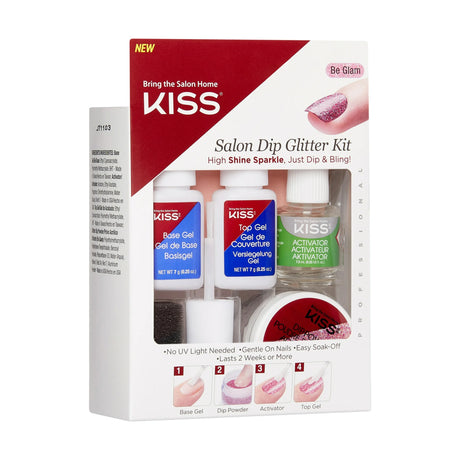 KISS Salon Dip Glitter Kit (KSDG01)