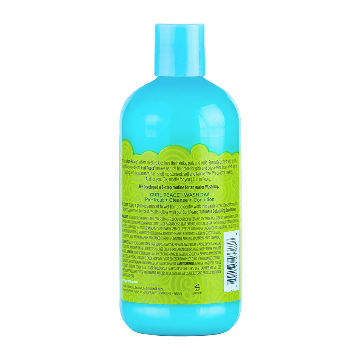 Just For Me Child Curl Peace Detangling Detangler Daily Shampoo 12 oz