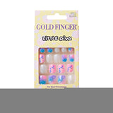 Gold Finger Little Diva Kids Press On Nails BLDG08