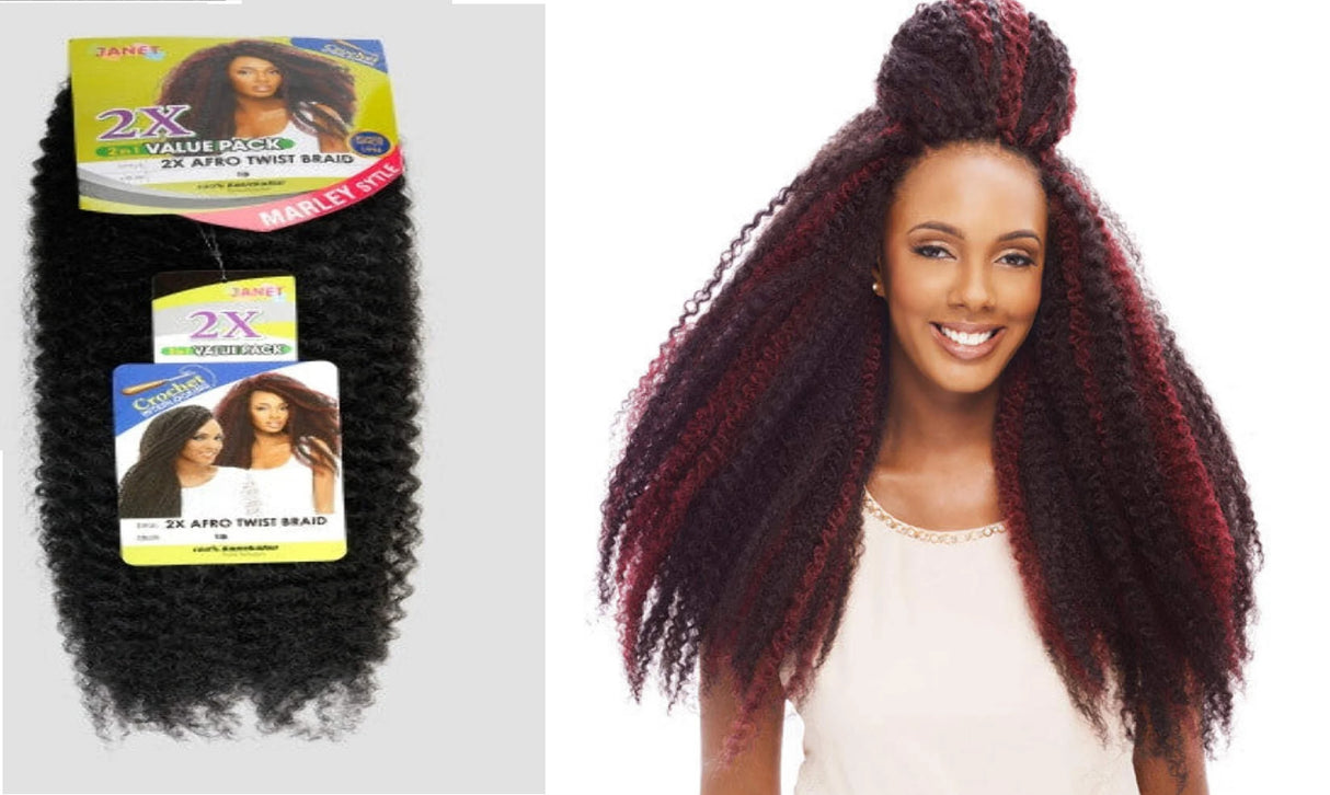 Janet Collection 2X Afro Twist Braid Hair