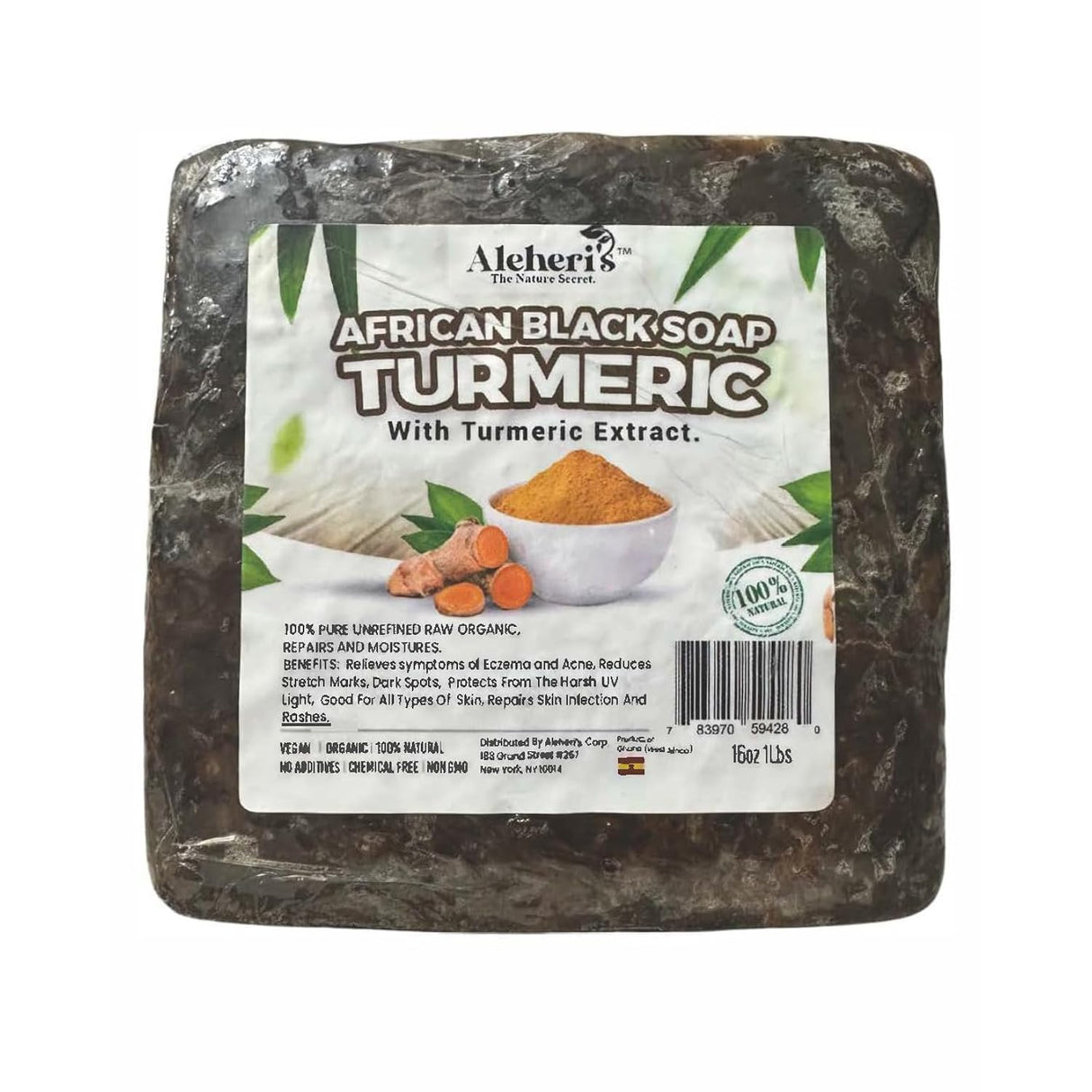 Turmeric African Black Soap 16Oz