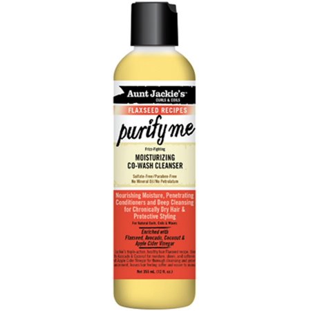 Aunt Jackie's Flaxseed Co-Wash Cleanser Purify Me 12 oz