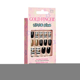 Gold Finger Little Diva Sticker Nails Hollywood BLL01
