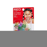 Red by Kiss Kids Ombre Butterfly Claw Clips – 24‑Piece Set PN21