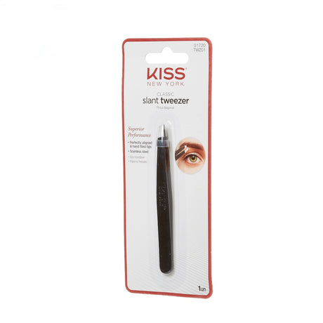 Kiss New York Premium Slant Tip Precision Tweezer for Eyebrows TWZ01