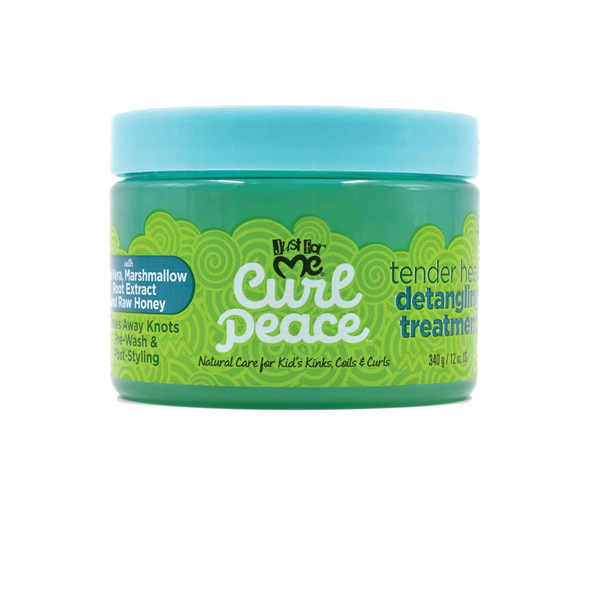 Just For Me Curl Peace Tenderhead Detangling Pre Shampoo Treatment - For Wavy, Curly & Coily Hair 12 oz
