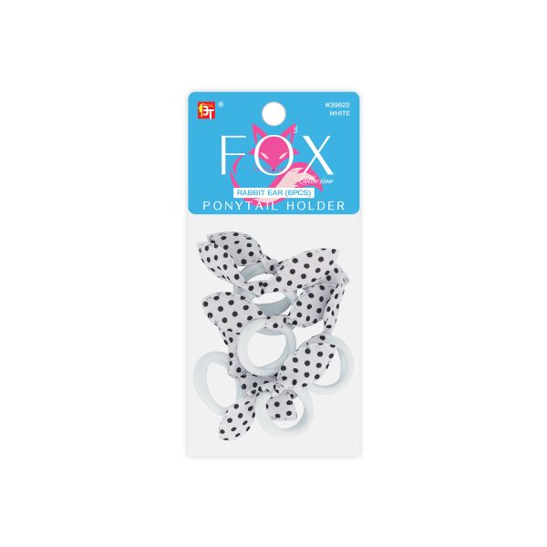 KISS RABBIT EAR PONYTAIL HOLDER 6BANDS