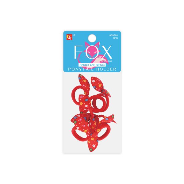 KISS RABBIT EAR PONYTAIL HOLDER 6BANDS