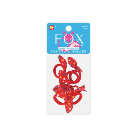 KISS RABBIT EAR PONYTAIL HOLDER 6BANDS