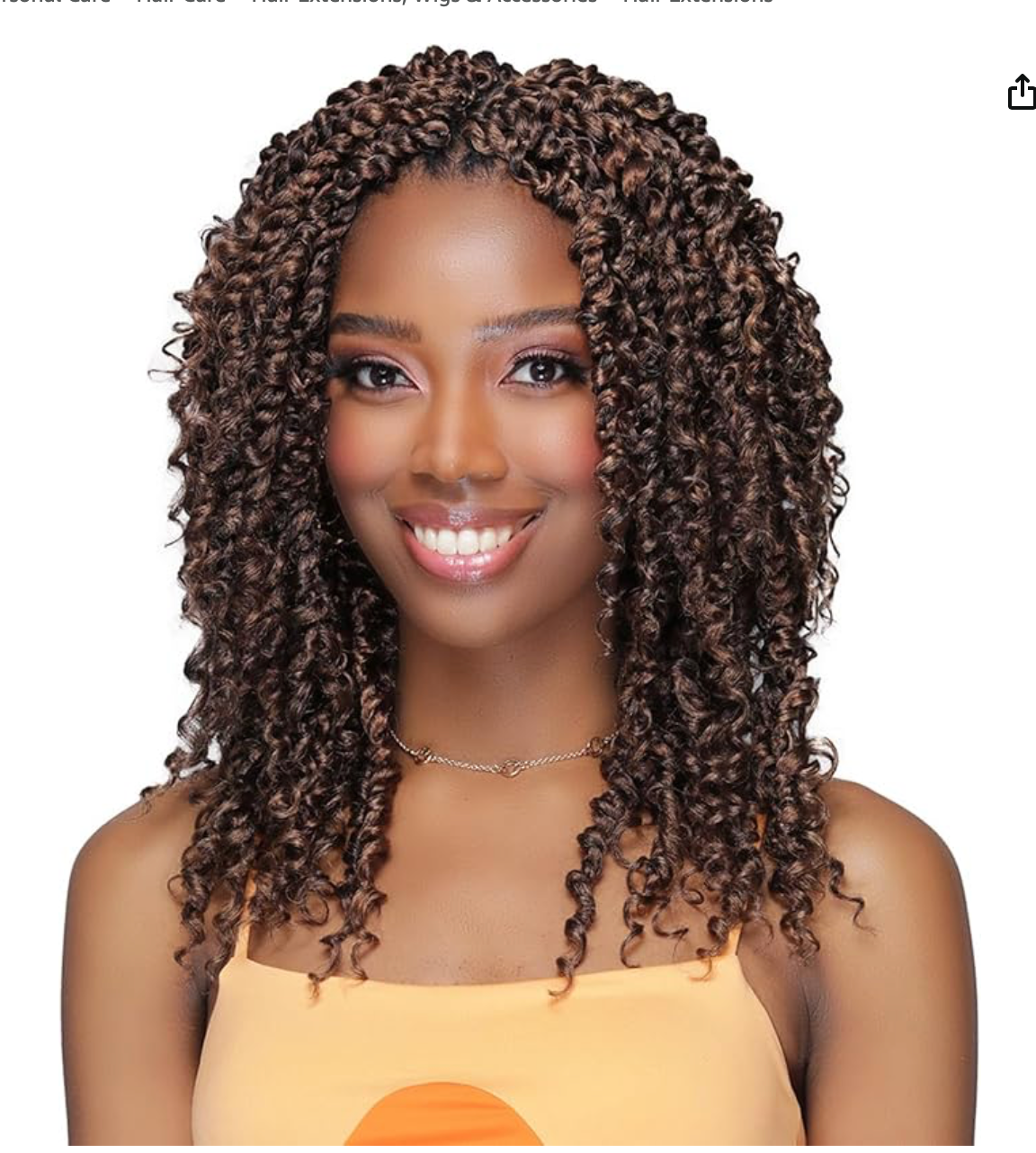 3X Passion Twist Boho Hair Extensions 10″ Soft, Lightweight, Natural-Looking Protective Style