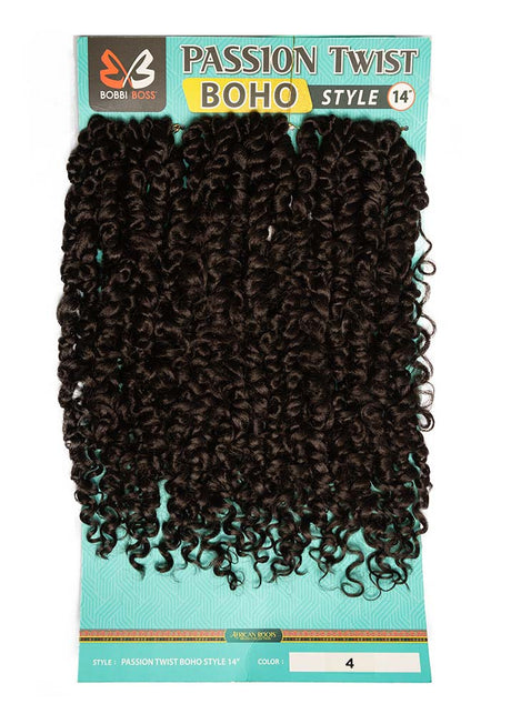 3X Passion Twist Boho Hair Extensions 14″ Soft, Lightweight, Natural-Looking Protective Style-1