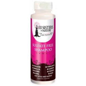 3 Sisters of Nature shampoo, sulfate free shampoo, natural hair shampoo, gentle cleansing shampoo, curly hair shampoo, coily hair care shampoo, moisture retaining shampoo, scalp friendly shampoo, chemical free shampoo, daily use hair cleanser, nourishing hair shampoo, textured hair shampoo, breakage reducing shampoo, healthy hair wash, 10 oz shampoo bottle