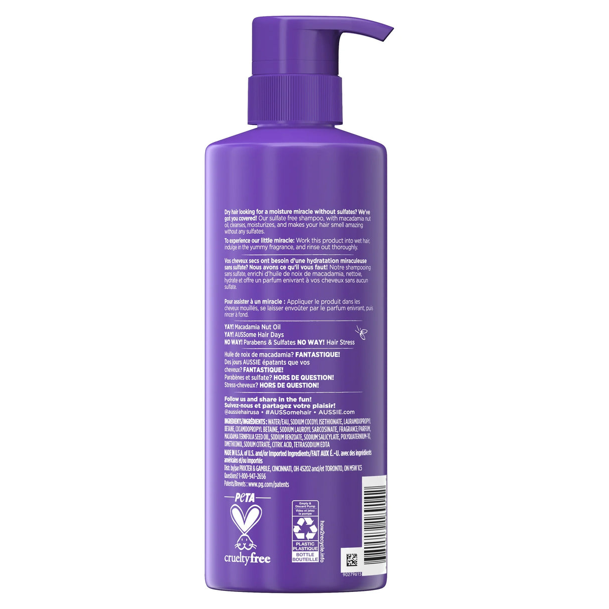 Aussie Miracle Coils Nourishing Shampoo for Textured Hair – 16oz