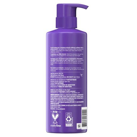 Aussie Miracle Coils Nourishing Shampoo for Textured Hair – 16oz