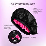 KISS RED Wide Edge Silky Satin Cap – Large