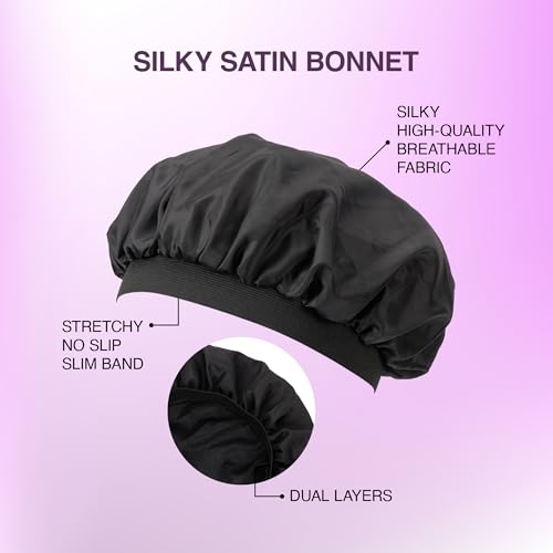 KISS RED Satin Day & Night Cap – Large