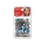 RED BY KISS Luxury Metal Hair Beads 32 Pack