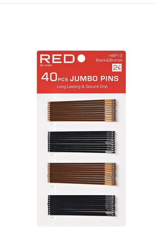 RED BY KISS Bob Pins 40 Pack