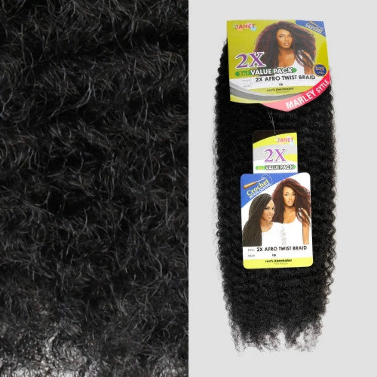 Janet Collection 2X Afro Twist Braid Hair