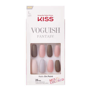 KISS Voguish Fantasy Fashspiration False Nails – Medium