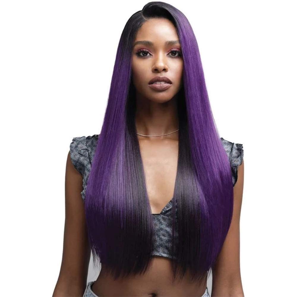 Bobbi Boss Human Hair Blend 13X4 Swiss Lace Front Wig - #1