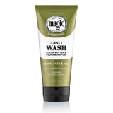 SoftSheen Carson Magic Beard Wash 3 In 1 Cleanses and Conditions for Face, Beard and Hair 6.8 oz