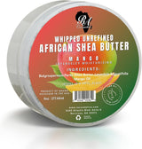 RA Cosmetics Whipped Unrefined African Shea Butter - Mango Scent 6oz