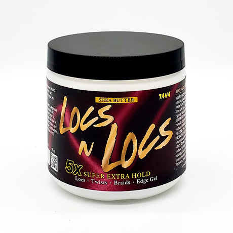 Taha & Locs Gel 5X Super Extra Hold, Natural & Non-Damaging for Locs, Braids, Twists 16 Oz