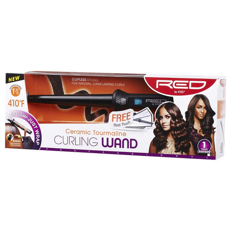 RED BY KISS Ceramic Tourmaline Curling Wands