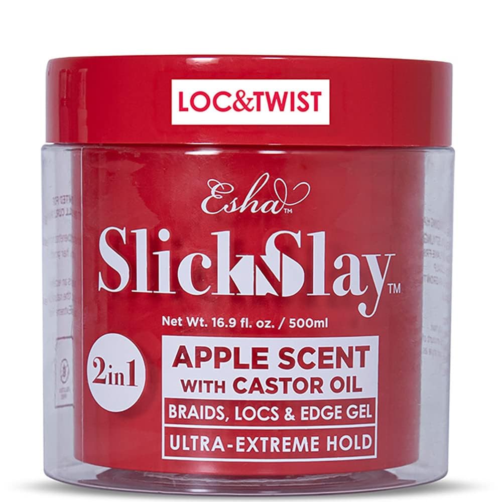 Esha Slick N Slay Braiding Gel 3-in-1 Ultra Extreme Hold Hydrating Conditioning Shining Gel