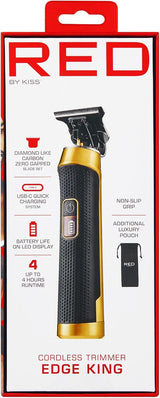 Red by Kiss Edge King Cordless Trimmer Zero-Gapped DLC Blade