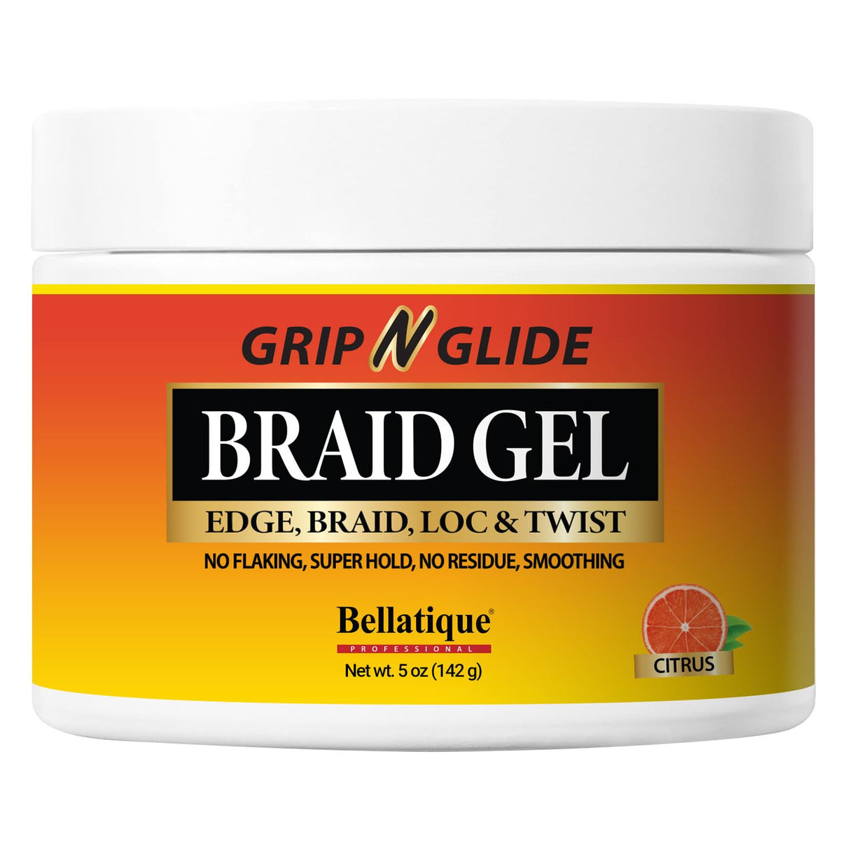 GRIP N GLIDE Braiding Gel Maximum Hold for Locs & Twists No Flaking, Fast-Drying, High Shine
